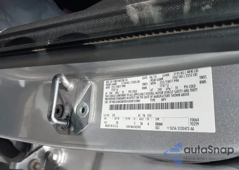 2014 Ford Escape Se z USA, uszkodzony, nr VIN 1FMCU9G9XEUD91390